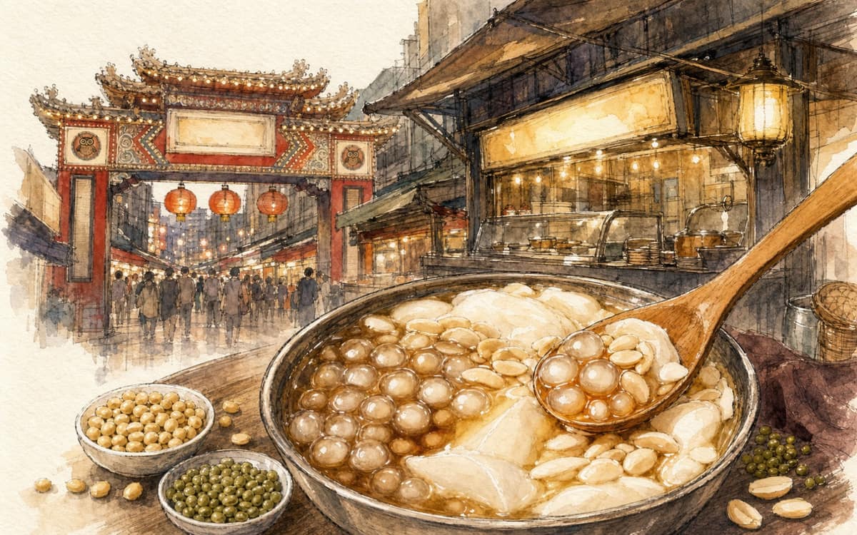 甘泉豆花(饒河店) 封面插畫